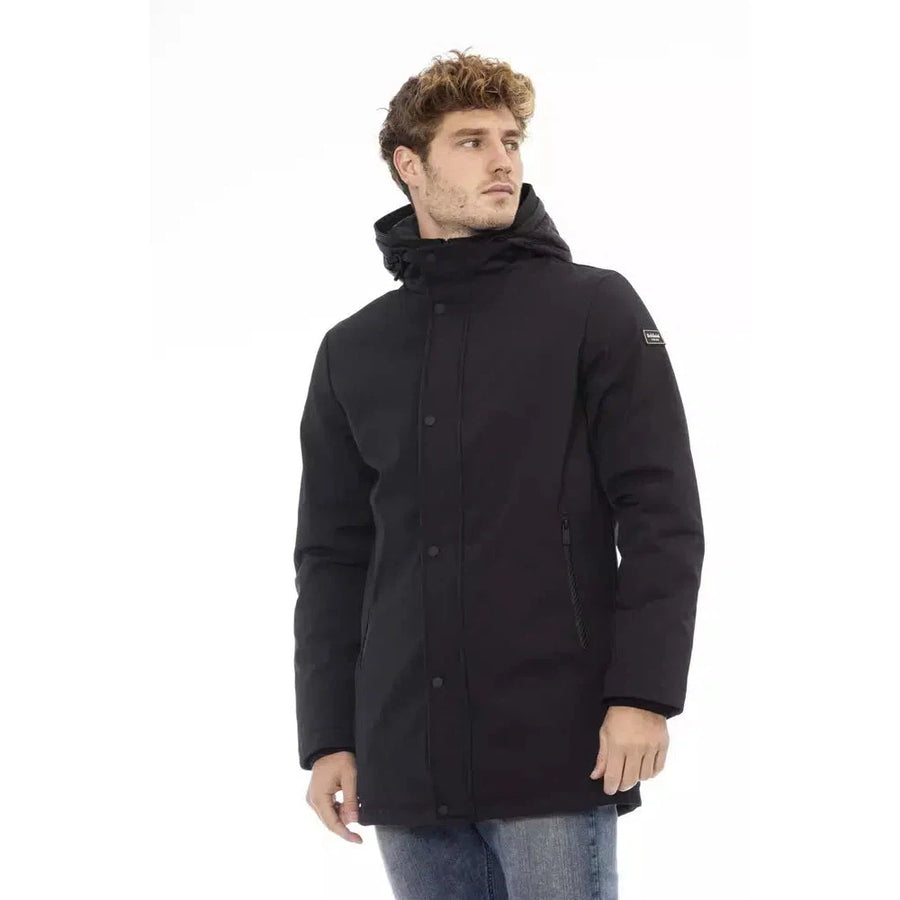 Baldinini Trend Elegant Monogrammed Long Jacket