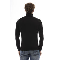 Baldinini Trend Elegant Turtleneck Sweater with Monogram Detail