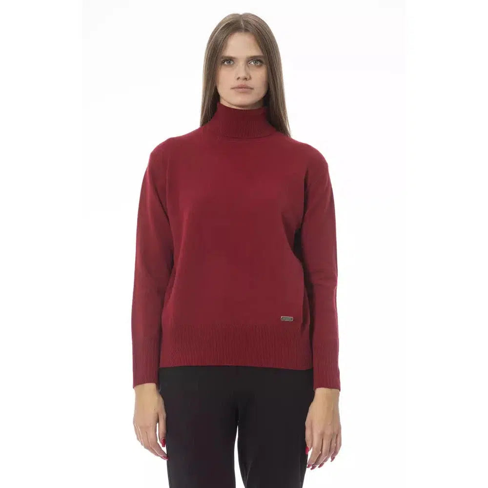 Baldinini Trend Elegant Turtleneck Wool-Cashmere Sweater