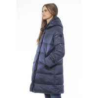 Baldinini Trend Light Blue Nylon Jackets & Coat