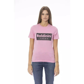 Baldinini Trend Pink Cotton Tops & T-Shirt