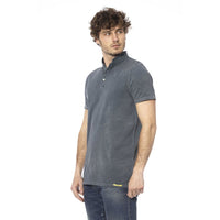 Distretto12 Chic Gray Cotton Sweater with Short Sleeves
