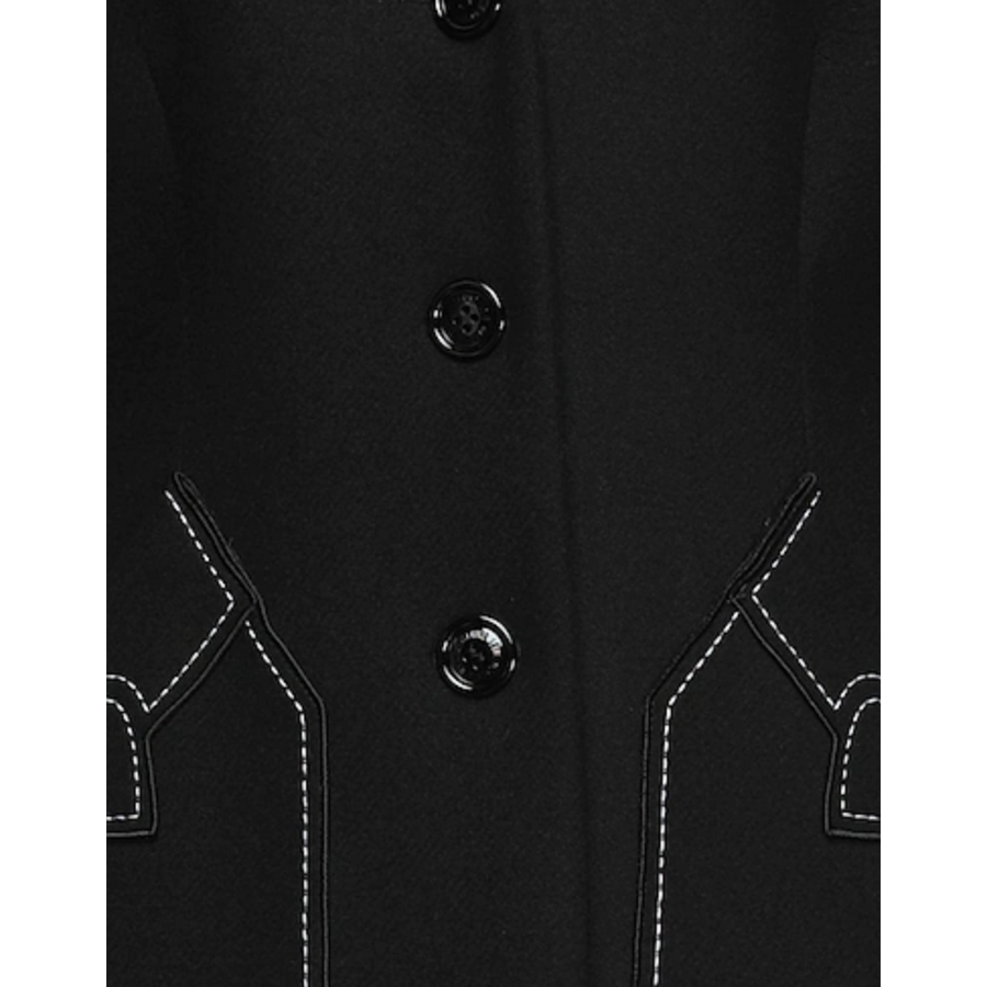 Love Moschino Black Wool Vergine Jackets & Coat