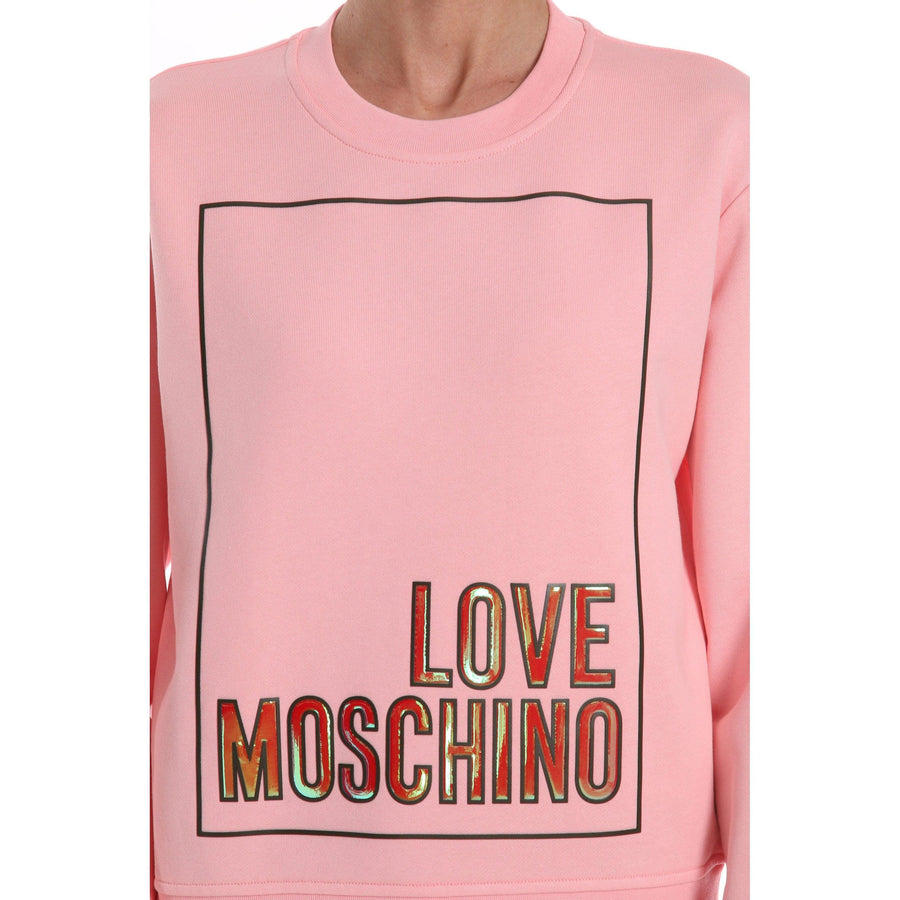 Love Moschino Graphic Cotton Tee Dress in Pink
