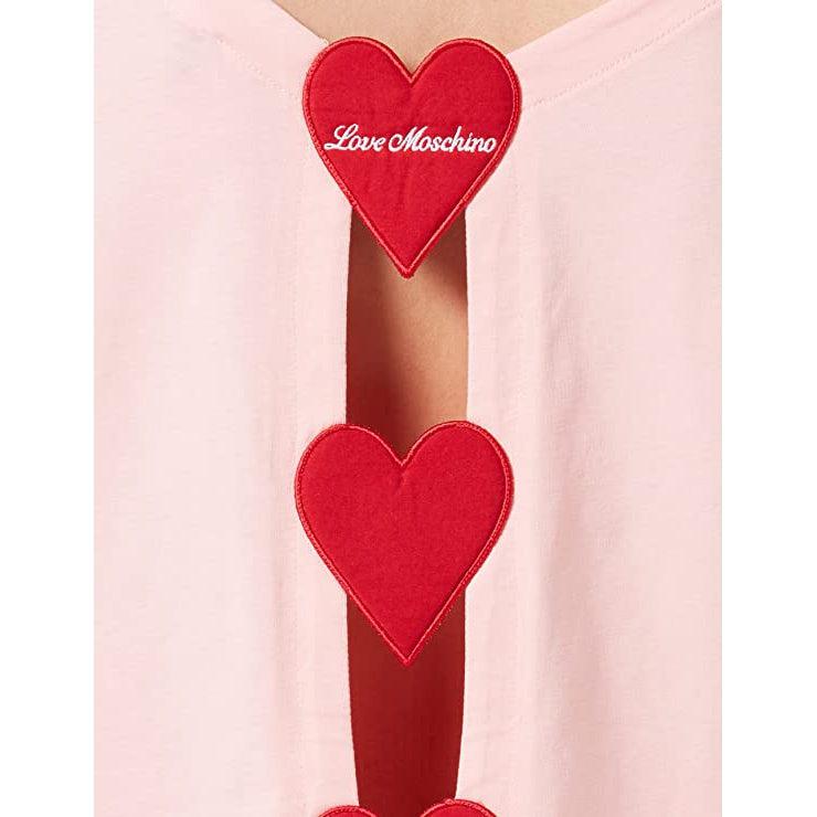 Love Moschino Pink Cotton Tops & T-Shirt
