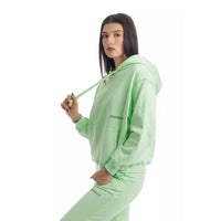 Hinnominate Chic Green Cotton Hooded Sweatshirt