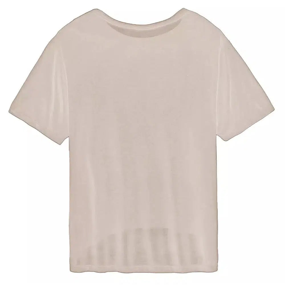 Hinnominate Beige Modal Tops & T-Shirt