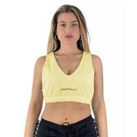 Hinnominate Yellow Cotton Tops & T-Shirt