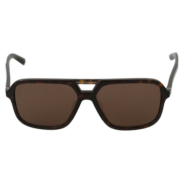 Dolce & Gabbana Elegant Brown Patterned Men's Sunglasses