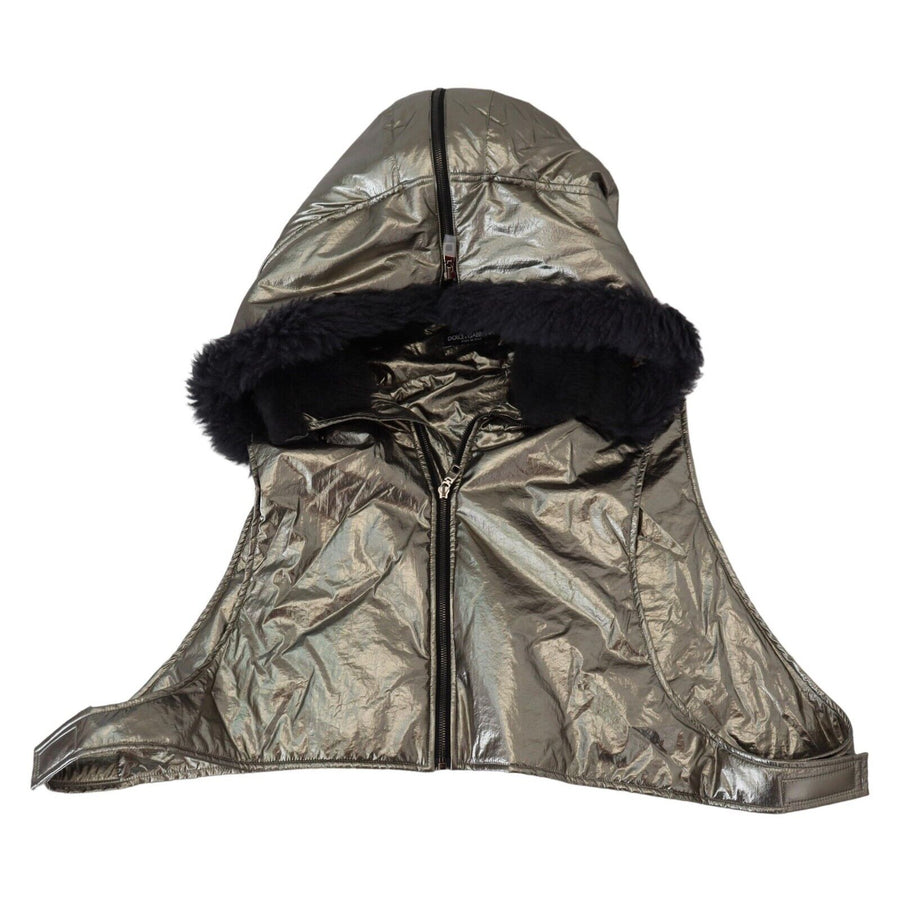 Dolce & Gabbana Elegant Silver Whole Head Wrap Hat