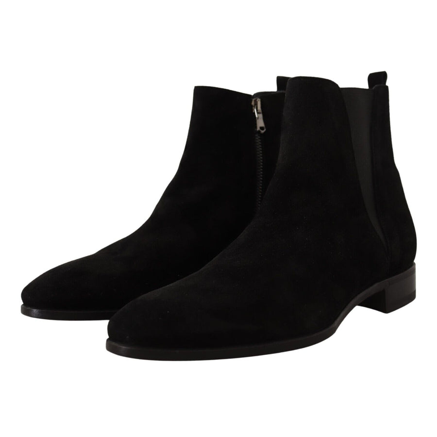 Dolce & Gabbana Elegant Suede Leather Chelsea Boots