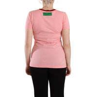 Dolce & Gabbana Pink Cotton Short Sleeves Crewneck T-shirt Top