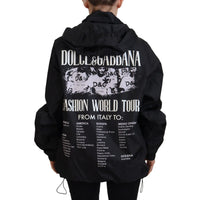 Dolce & Gabbana Sleek Black Nylon Bomber Jacket