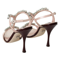 Dolce & Gabbana Pink Crystals Heels Keira Sandals