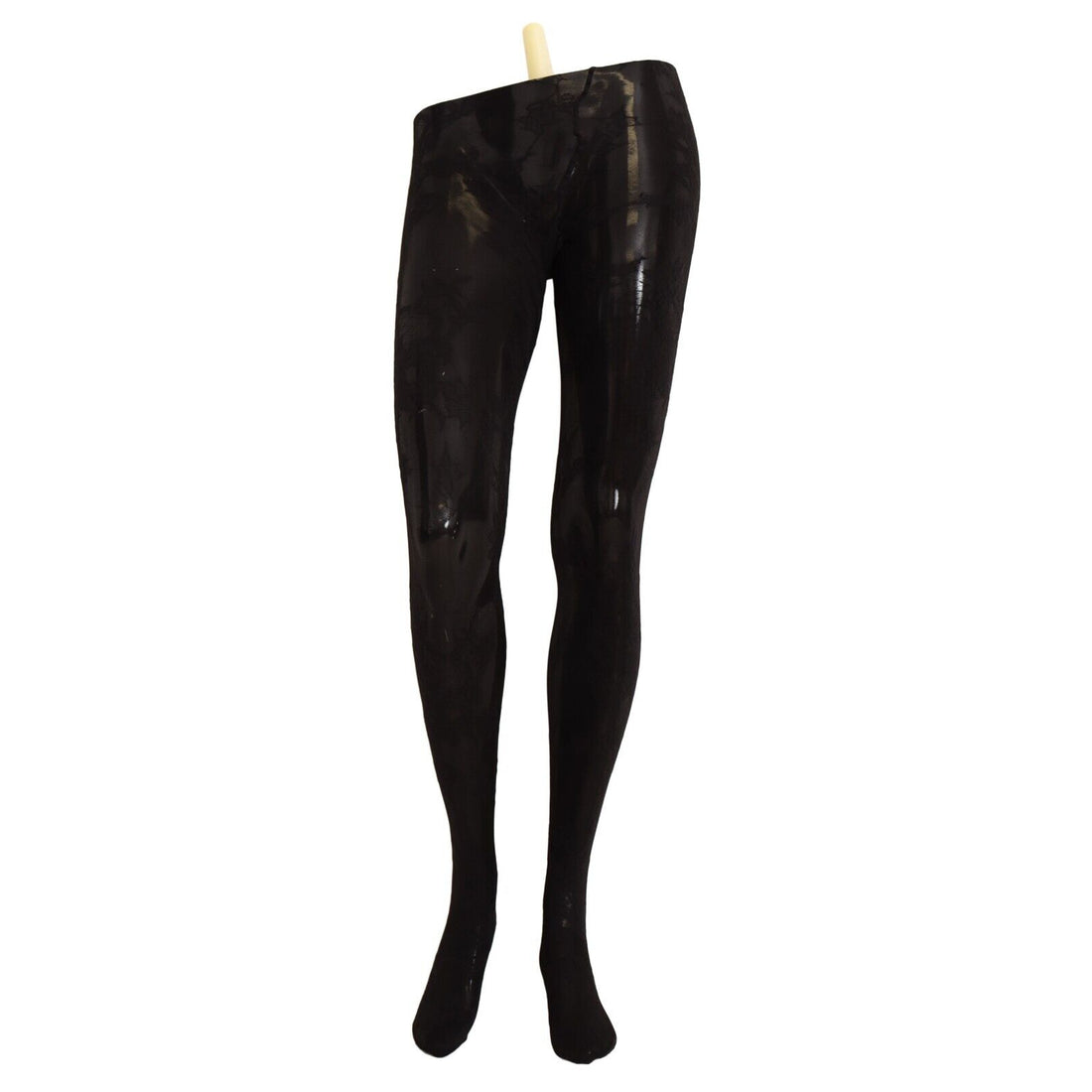 Dolce & Gabbana Black Floral Lace Tights Stockings Women