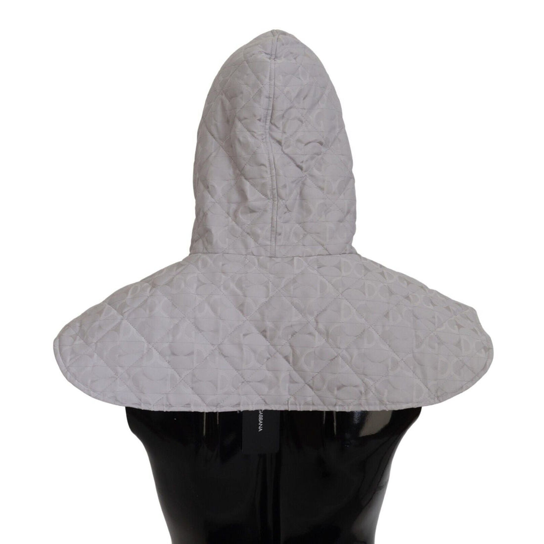 Dolce & Gabbana White Quilted Whole Head Wrap One Size Nylon Hat