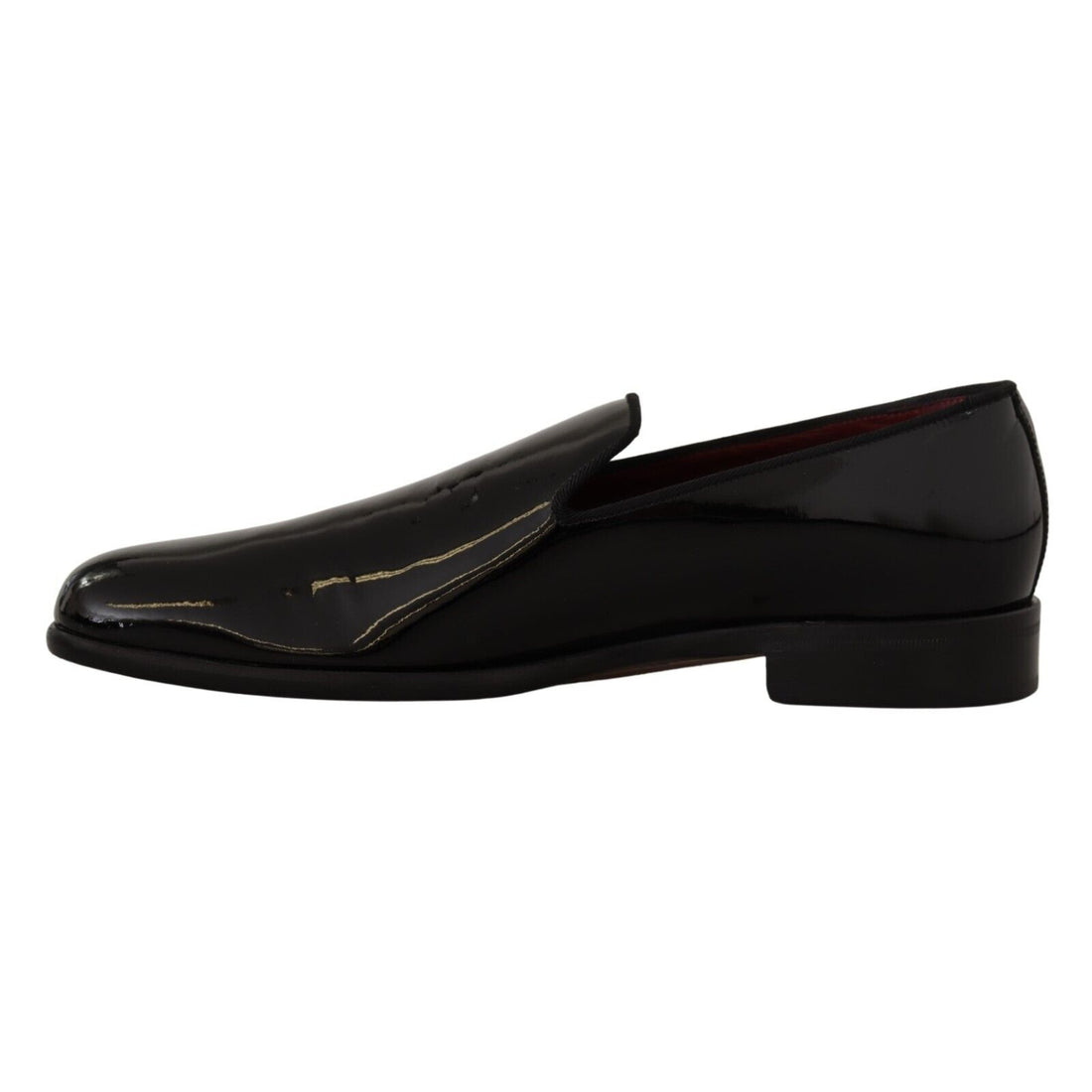 Dolce & Gabbana Black Patent Leather Formal Loafers Dress Shoes
