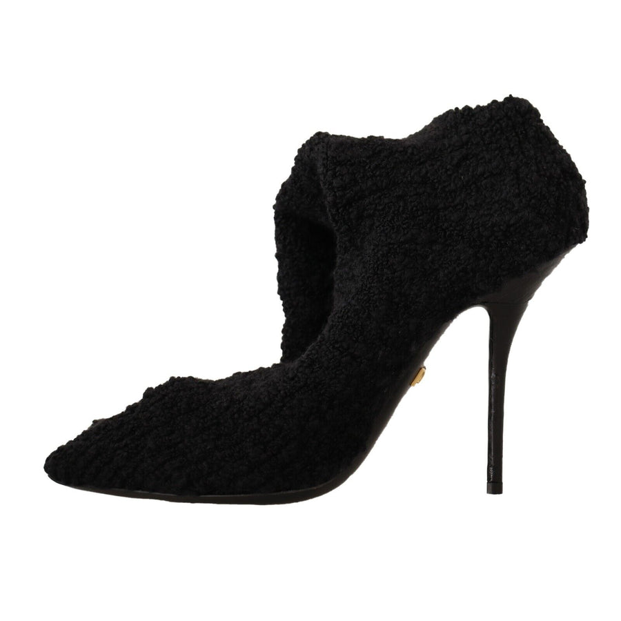 Dolce & Gabbana Chic Black Stretch Sock Boots
