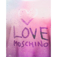 Love Moschino Chic Fogged Glass Effect Logo Sweatshirt